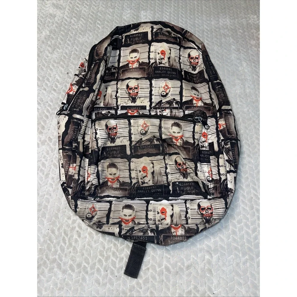 DC Comics Suicide Squad Backpack Harley Quinn Joker Bioworld School Bag